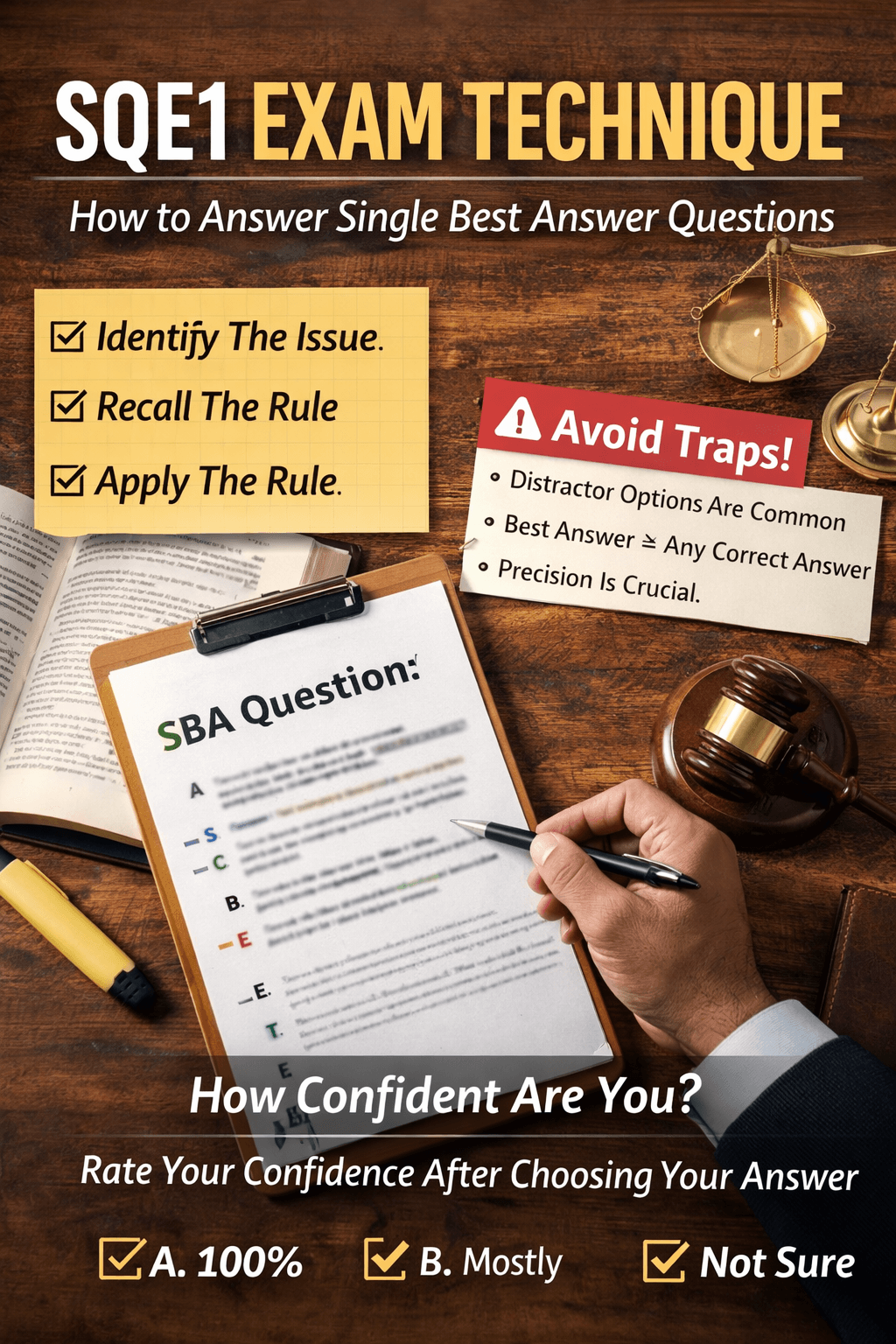 SQE1 Exam Technique: How to Answer Single Best Answer Questions Effectively
